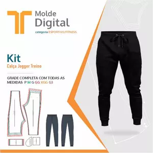 Imagem de capa para o Curso online kit molde Digital Calça Jogger Treino