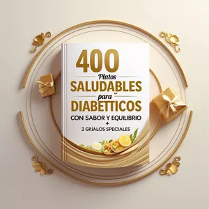 Imagen de portada para Ebook 400 Platos Saludables para Diabéticos con Sabor y Equilibrio + 2 Regalos Especiales