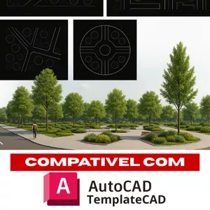 Imagen de portada para Ebook 12 Proyectos de Paisajismo y Urbanismo (DWG)