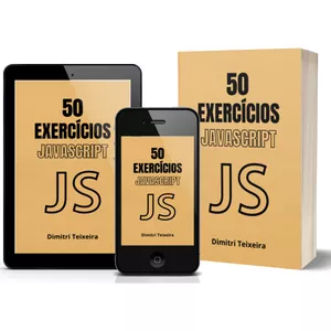 Imagem de capa para o Ebook 50 Exercícios JavaScript