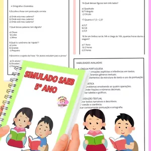Imagem de capa para o Ebook Simulado SAEB 5º ano 