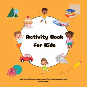 Cover image for Online course Activity Book for Kids – 50 Pages of Fun and Learning, Preschool Activities, Printable Activity Sheets, Book for Childrens, Homeschooling