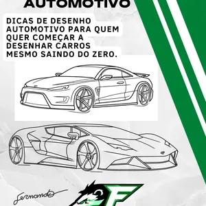 Imagem de capa para o Ebook Introdução ao desenho automotivo