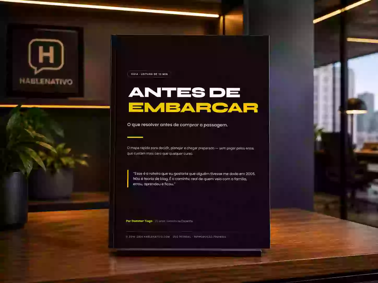 Antes de Embarcar