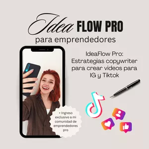 Imagen de portada para Ebook IdeaFlow Pro (Crea guiones para tus videos y vende mas en IG y Tiktok)
