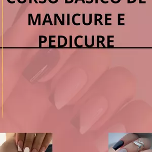 Imagem de capa para o Ebook Curso básico de manicure e pedicure 