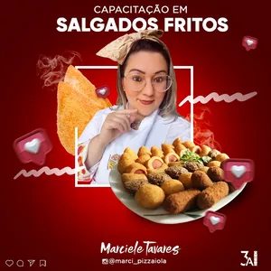 Imagem de capa para o Curso online Capacitação em Salgados Fritos de Festa