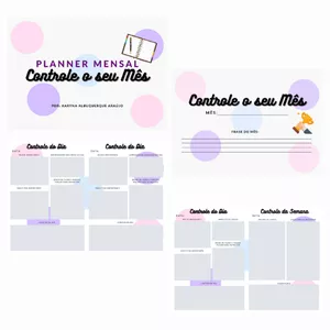Imagem de capa para o Ebook Planner Mensal - Controle o Seu Mês