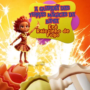 Imagem de capa para o Ebook A Guardiã das Terras Mágicas da Bahia - Erê Raiozinho de Fogo