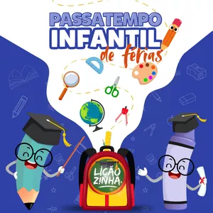 Imagem de capa para o Ebook Passatempo Infantil de Férias - Liçãozinha