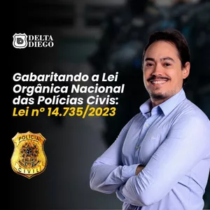 Imagem de capa para o Ebook Gabaritando a Lei Orgânica Nacional das Polícias Civis (Lei 14.735/2023)