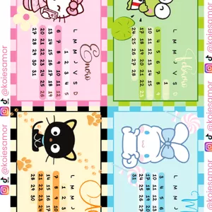 Imagen de portada para Ebook Calendario SANRIO en PDF imprimible