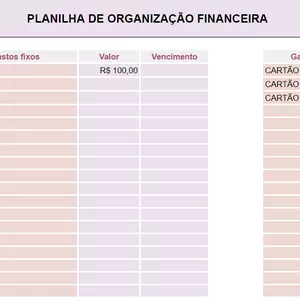 Imagem de capa para o Curso online Planilha de organização financeira