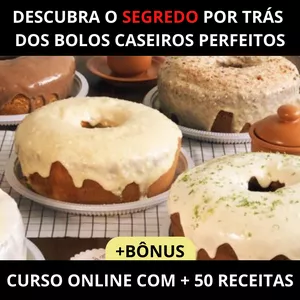Imagem de capa para o Curso online Bolos Caseiros Lucrativos