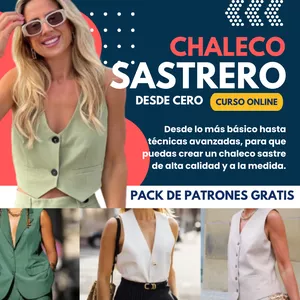 Imagen de portada para Curso online Curso Chaleco Sastrero Desde Cero
