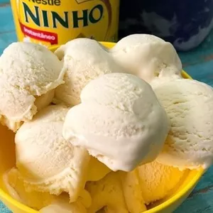 Imagem de capa para o Ebook Receita de sorvete de leite ninho