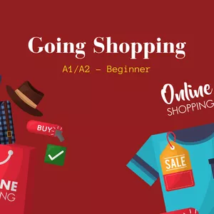 Cover image for Ebook GreenSphere - Lesson | Going Shopping (A1/A2) Beginner