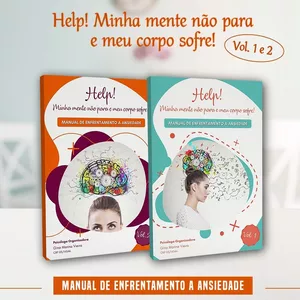 Imagem de capa para o Ebook Manual de Enfrentamento a Ansiedade - VOLUME 1 e 2