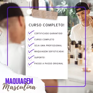 Imagem de capa para o Curso online Curso Maquiagem Masculino