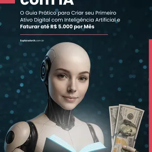 Imagem de capa para o Ebook E-Book Lucrativo com IA