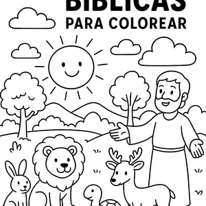 Imagen de portada para Ebook 30 Historias Biblicas para Colorear