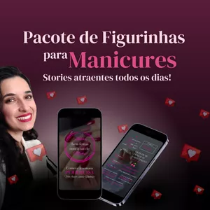 Imagem de capa para o Curso online Pacote de Figurinhas para Manicures 