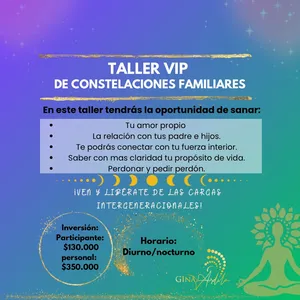 Imagen de portada para Curso online Taller Movimientos del Alma - Grupo VIP - Cupo 1 persona para constelar 