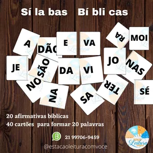 Imagem de capa para o Ebook Sílabas Bíblicas - Jogo Bíblico em PDF