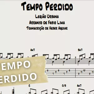 Imagem de capa para o Ebook Aprenda Tempo Perdido - Legião Urbana - Arranjo Fabio Lima Fingerstyle