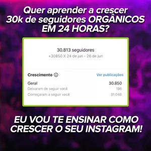 Imagem de capa para o Curso online COMO IR DO 0 AOS 30K EM 24 HORAS NO INSTAGRAM
