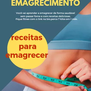 Imagem de capa para o Ebook Guia de como emagrecer 30 receitas para secar a barriga 