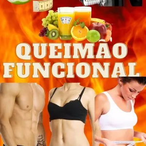 Imagem de capa para o Ebook Queimão funcional Planos de Dieta e Treino