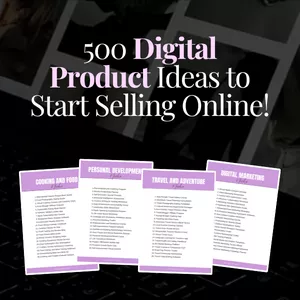 Cover image for Ebook 500 Digital Product Ideas