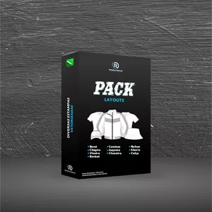 Imagem de capa para o Curso online Pack de layouts - bonés, chapéu, camisa, jaqueta, bolsas e chuteiras