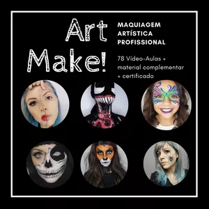 Imagem de capa para o Curso online Art Make - Maquiagem Artística Profissional