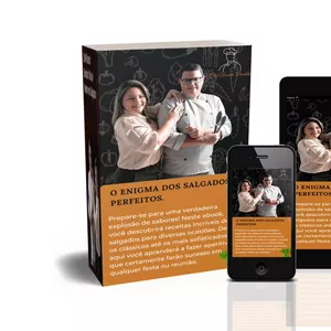 Imagem de capa para o Ebook O Enigma dos Salgados Perfeitos.