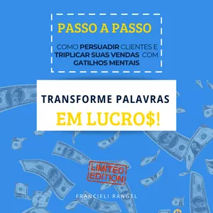 Imagem de E-book Transforme Palavras em Lucro$ criado por Fran Rangel na hotmart