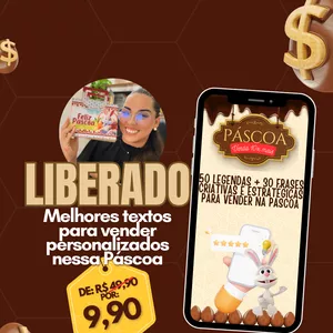 Imagem de capa para o Ebook 30 TEXTOS E 50 LEGENDAS PARA AUMENTAR SUAS VENDER NA PASCOA