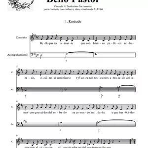 Imagen de portada para Ebook Bello Pastor, Cantada al Santissimo Sacramento de José de Nebra