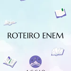 Imagem de capa para o Ebook ROTEIRO DE ESTUDOS PARA O ENEM