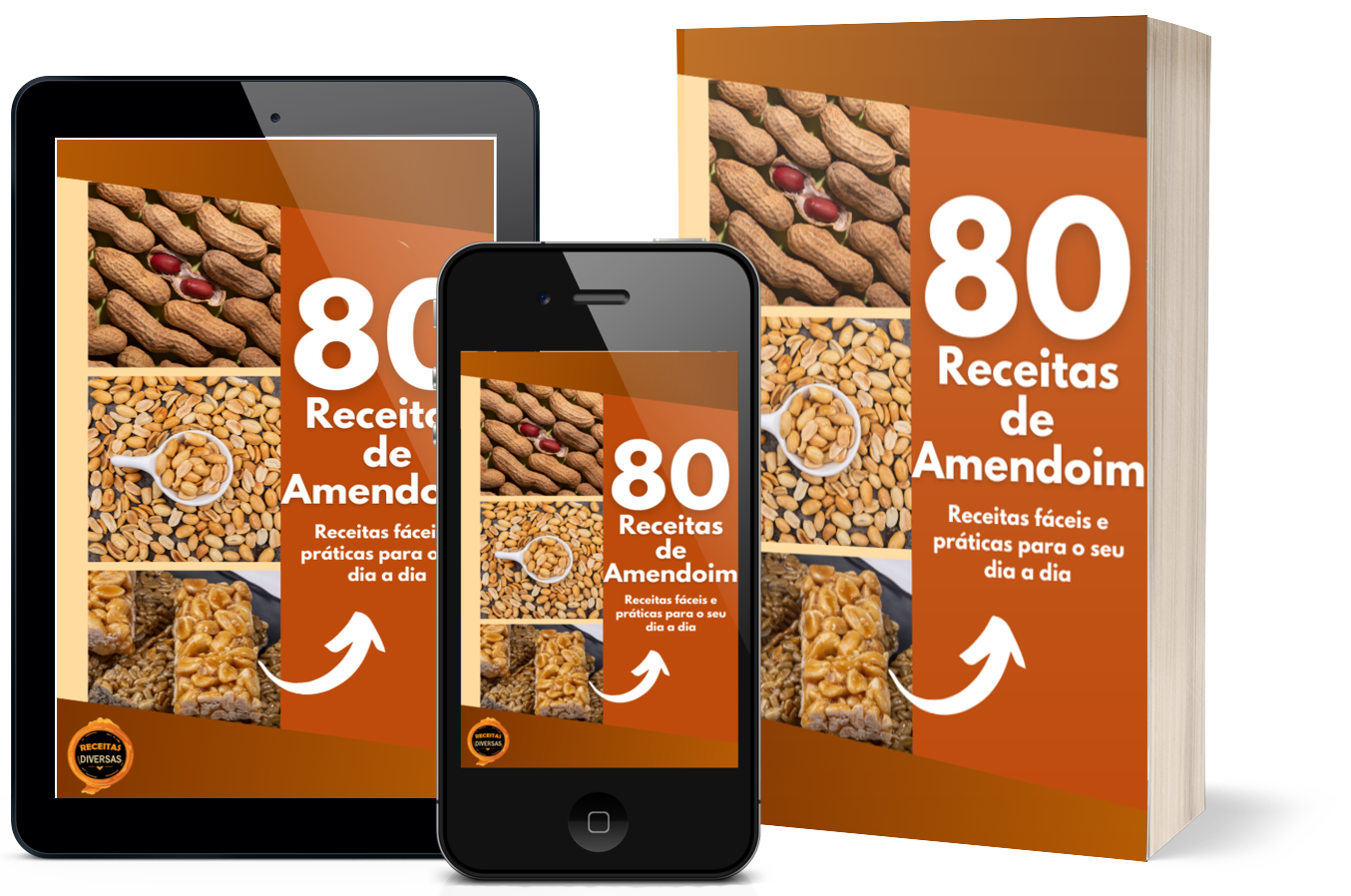 Imagem de 80 Receitas de Amendoim criado por Neide Freitas na hotmart