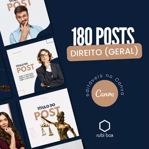 Imagem de capa para o Curso online Box de Postagens para Advogados | Direito | Rubi Box