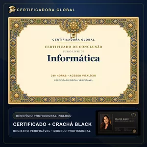 Imagem do curso 🔥 BOLSA 100% [APLICADA] - [MATRÍCULA] CURSO DE FORMAÇÃO EM INFORMÁTICA - ACESSO VITALÍCIO - CRACHÁ BLACK + REGISTRO - CASHBACK R$ 25 - BÔNUS APOSTILA EXTRA - CG
