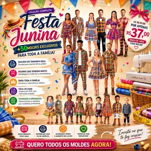 Imagem de Moldes PDF Coleção Festa Junina criado por Julio na hotmart