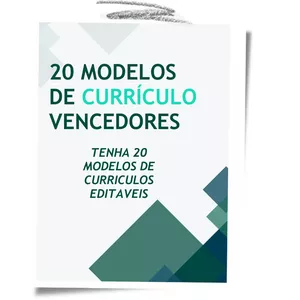 Imagem de capa para o Ebook 20 Modelos de Currículo Vencedores