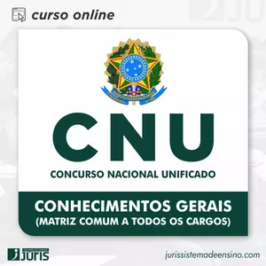 Imagem de capa para o Curso online CNU - Concurso Nacional Unificado | Conhecimentos Gerais (matriz comum a todos os cargos)
