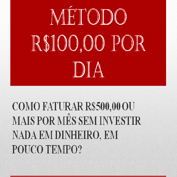 Imagem do curso Método R$100 por dia 