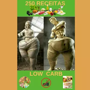 Imagem de capa para o Ebook 250 receitas Low Carb