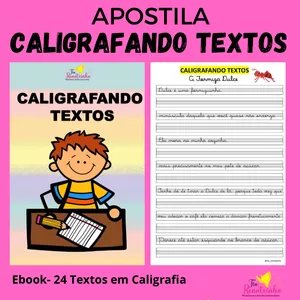 Imagem de capa para o Ebook CALIGRAFANDO TEXTOS