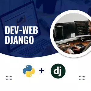 Imagem de capa para o Curso online Curso de django + HTML, CSS, Postgres